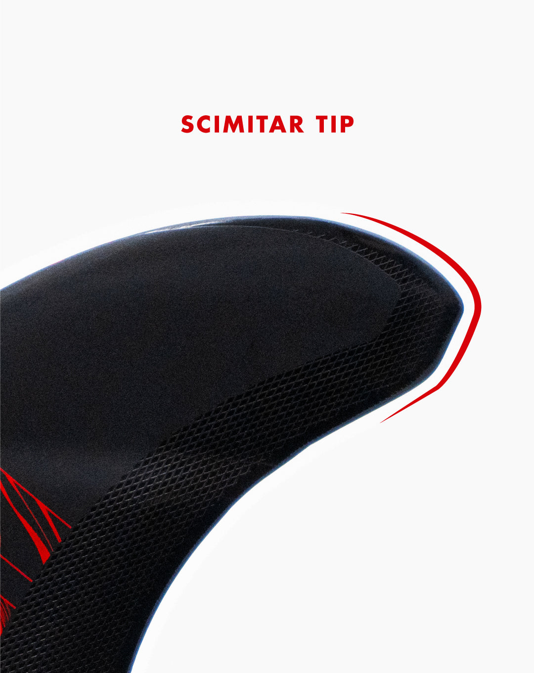 Scimitar tip
